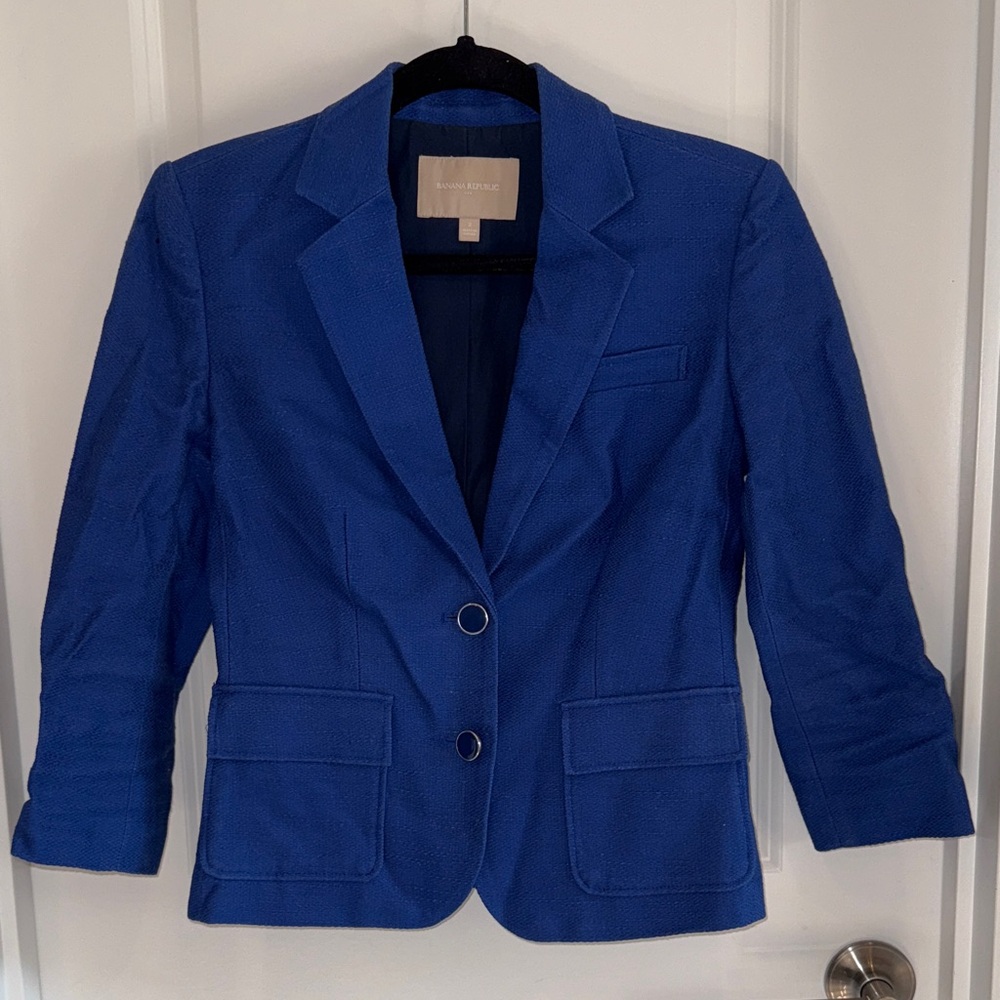Banana Republic Royal Blue Women's Blazer size 2